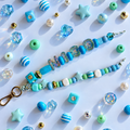 Personalised Aqua Name Charm