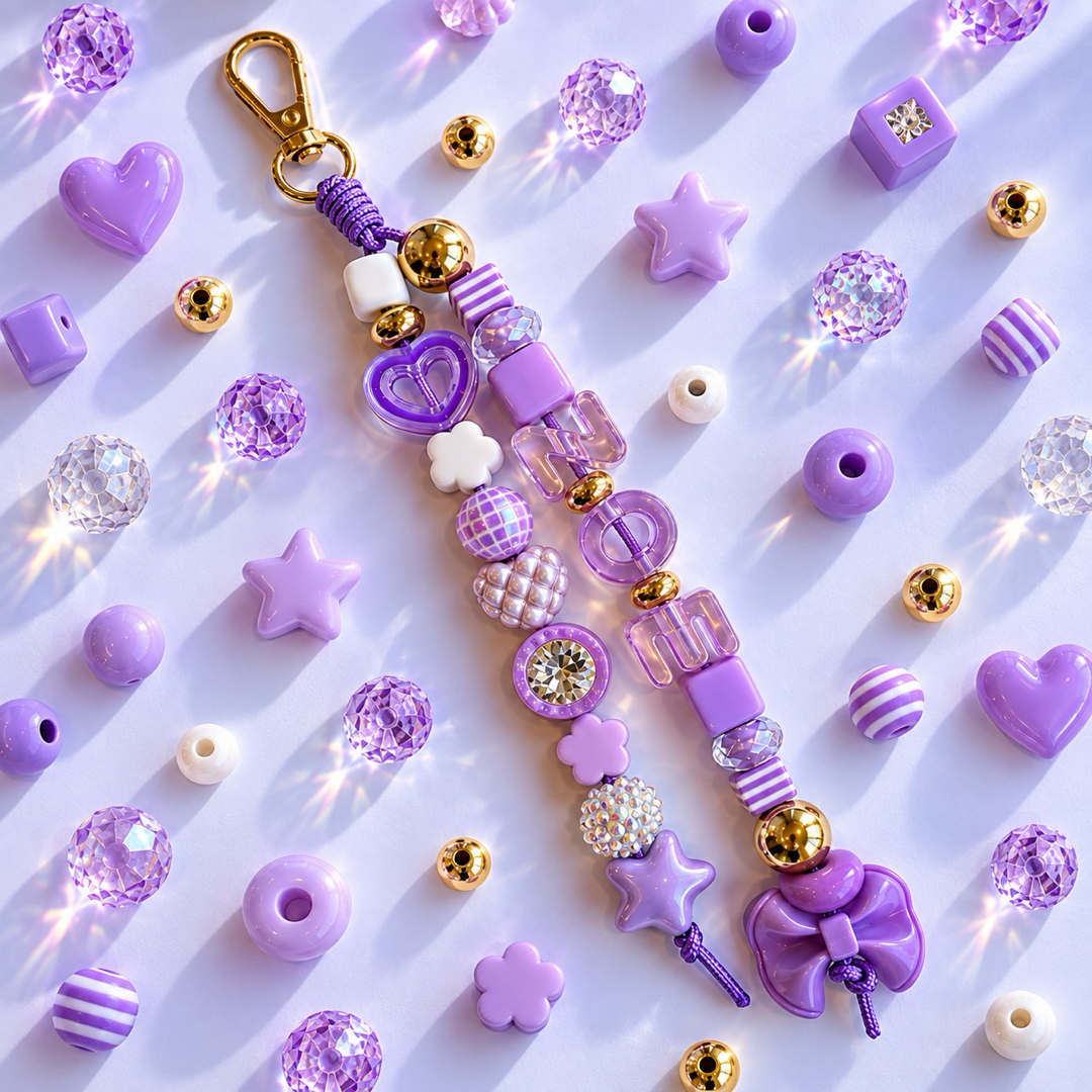 Personalised Purple Name Charm