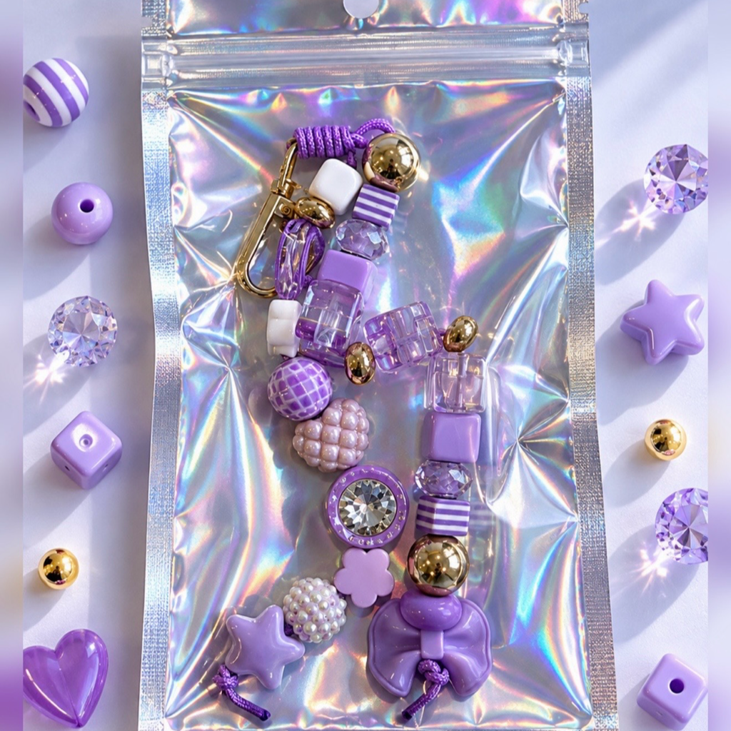 Personalised Purple Name Charm