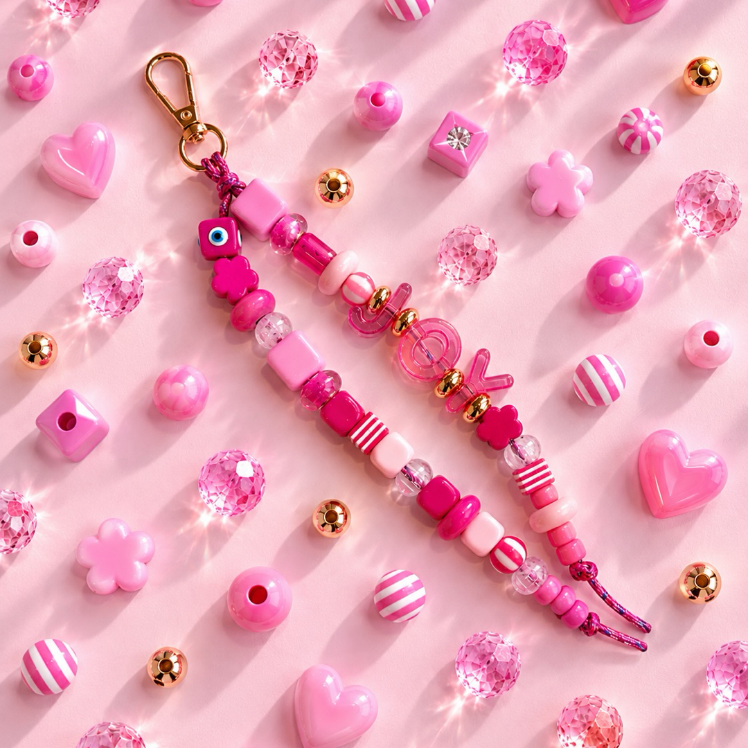 Personalised Pink Name Charm