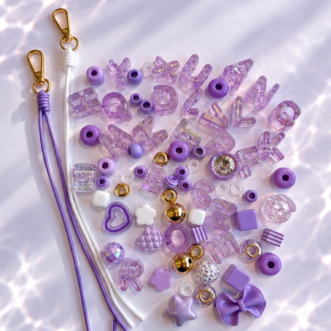 Purple Bag Charm Kit