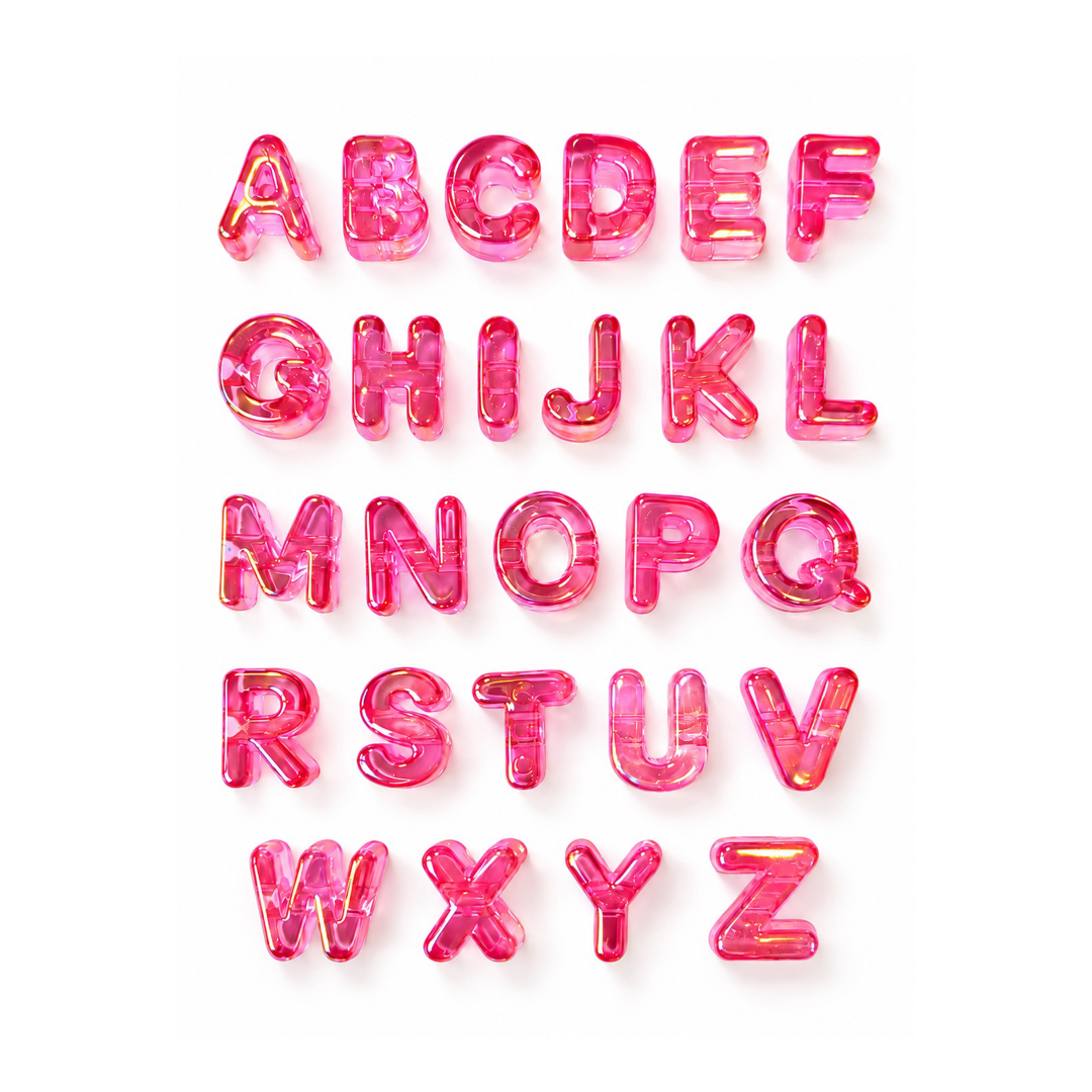 Extra Pink Alphabet Pack