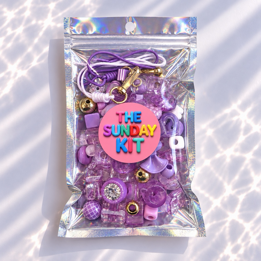 Purple Bag Charm Kit
