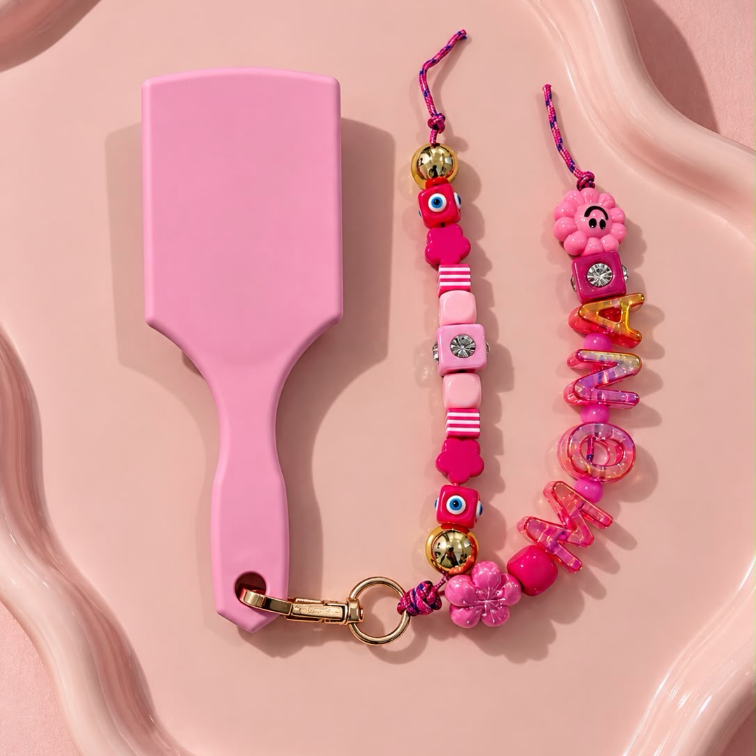 Pink Mini Brush & Bead Charm Kit