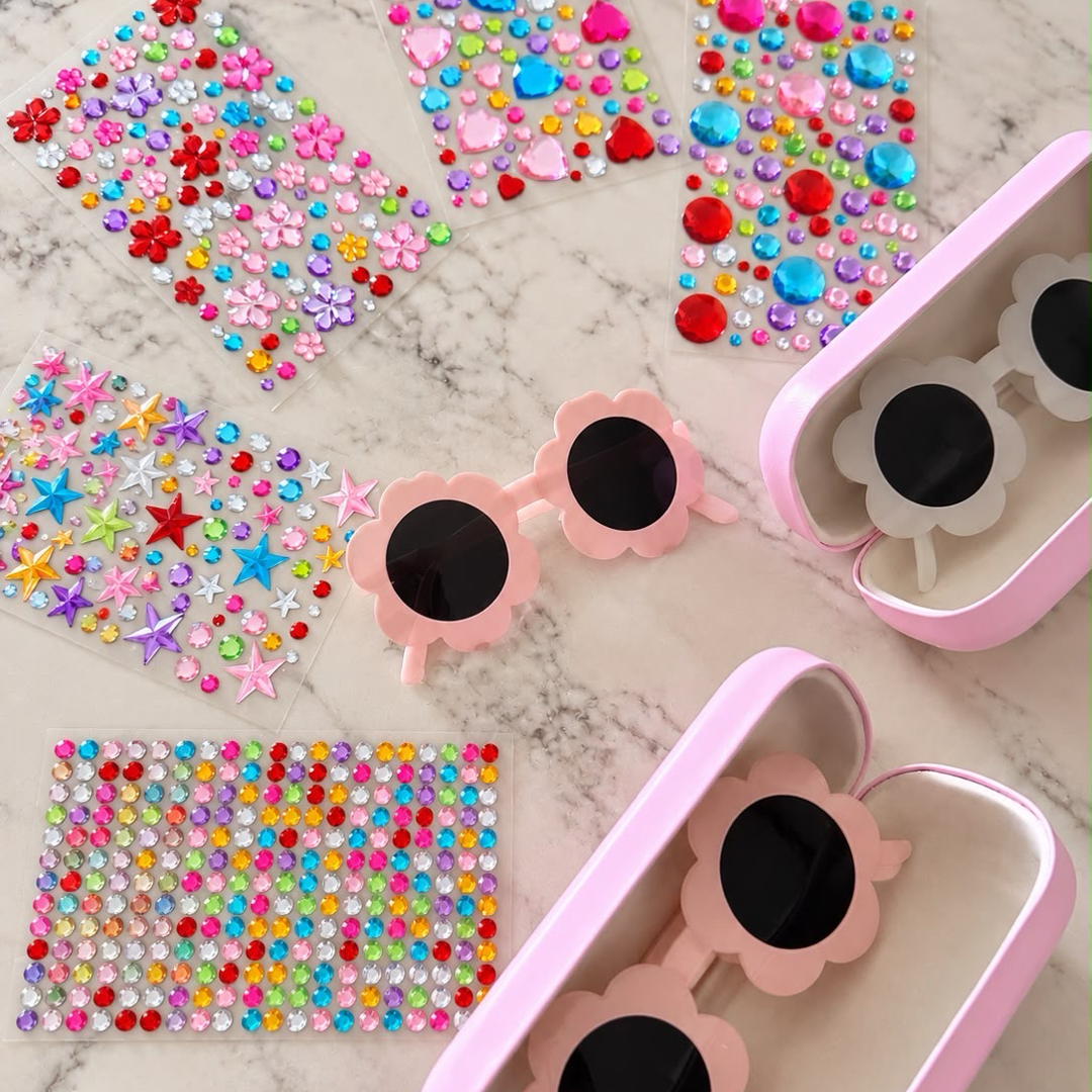 Kid's DIY Bedazzle White Sunglass Kit