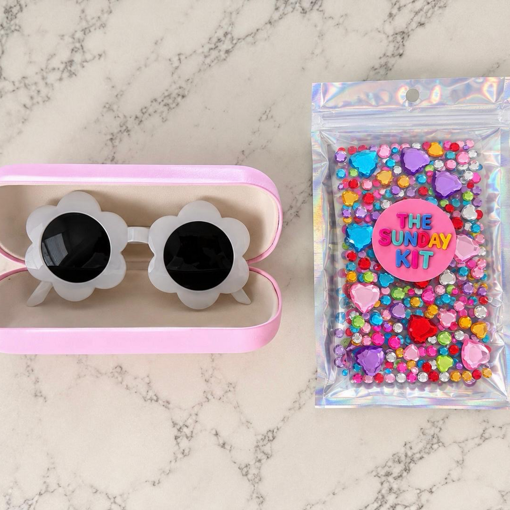 Kid's DIY Bedazzle White Sunglass Kit